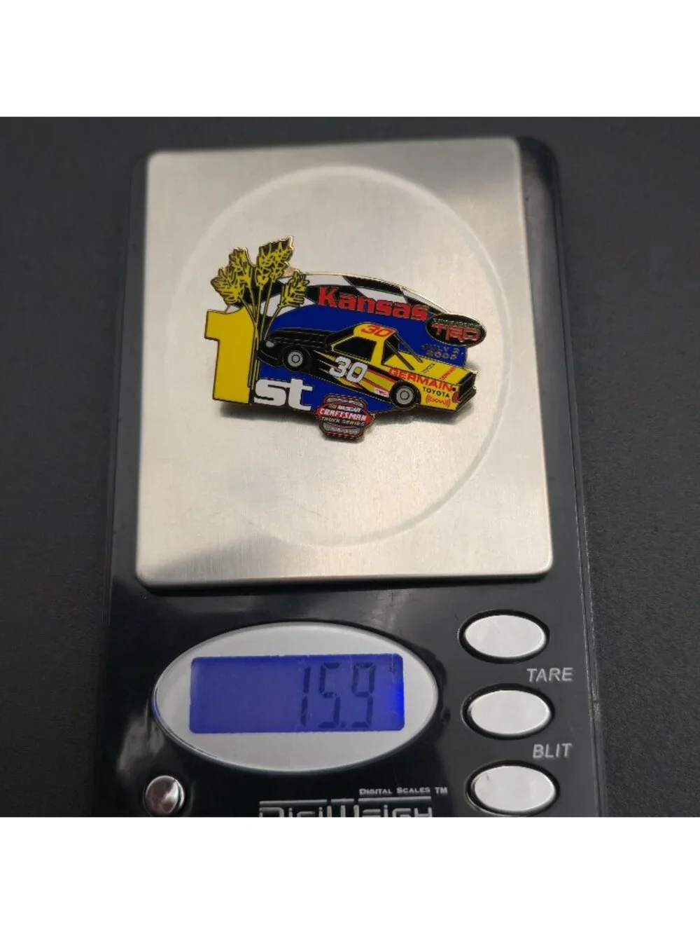 2005 NASCAR Craftsman Truck Series Pin - Germain Toyota Kansas 1st Win A8095